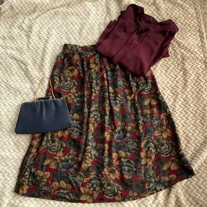 Vintage J.G Hook Floral Skirt